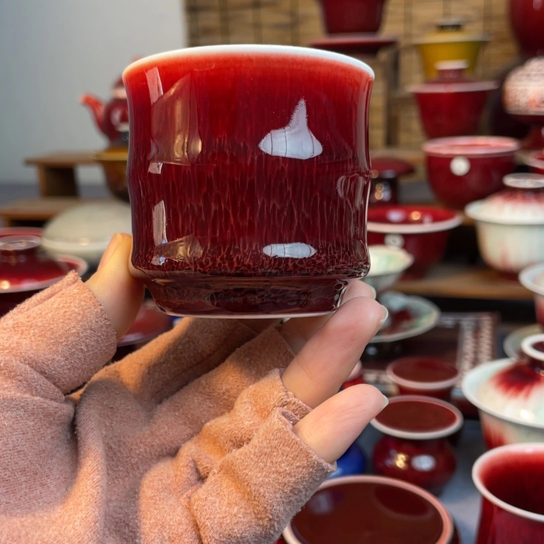 景德镇原矿陶瓷 竹节杯