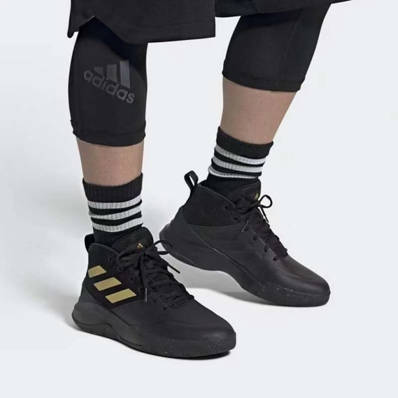清货 阿迪达斯正品 Adidas 三条纹 高帮实战篮球鞋 FW4562