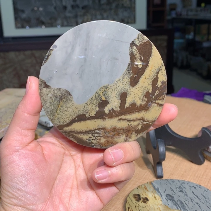 ，广西国画石摆件，收藏观赏