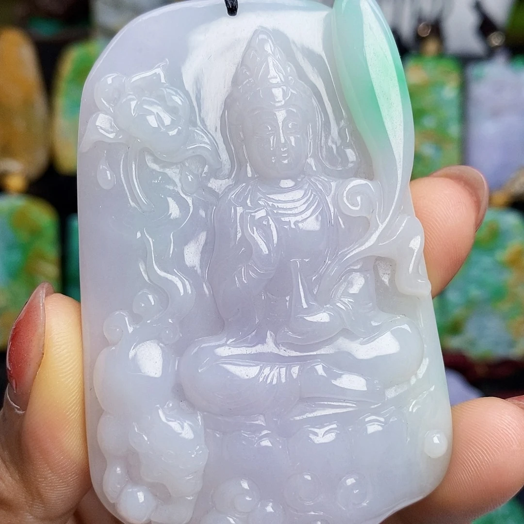 定制翡翠未镶嵌翡翠A货一物一证放漏价