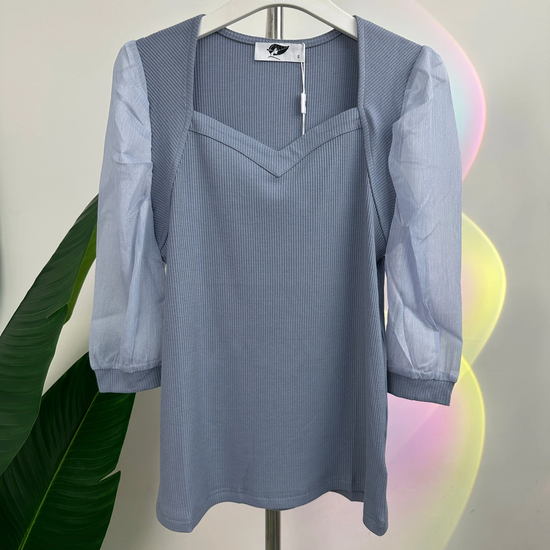 新款螺纹棉女装短袖百搭时尚宽松百搭竹节棉T恤纯色上衣女8883