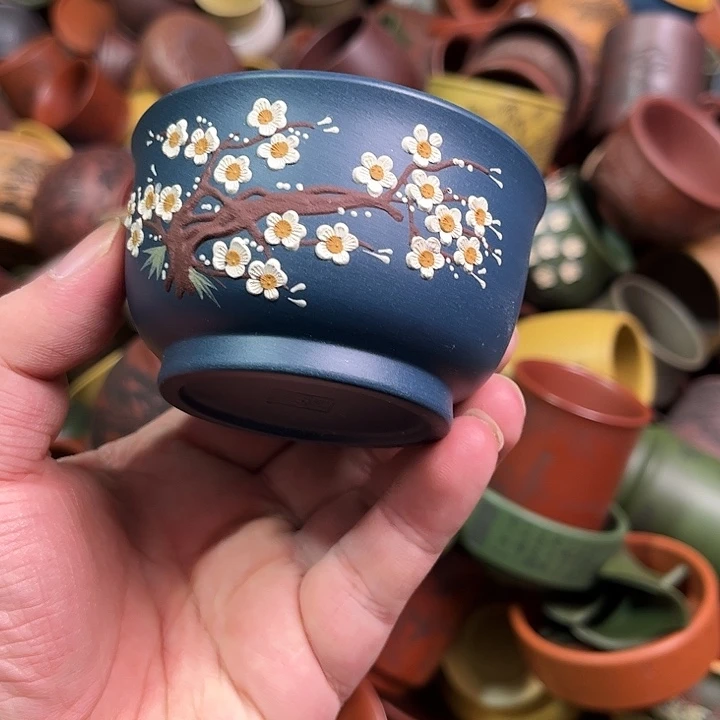 紫砂茶杯全手工紫砂主人杯