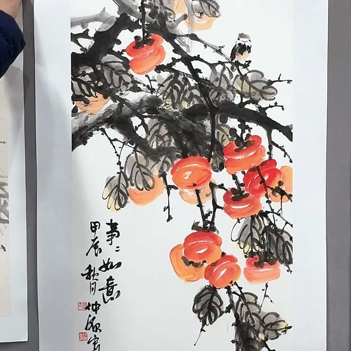 国画亲笔手绘放心去藏