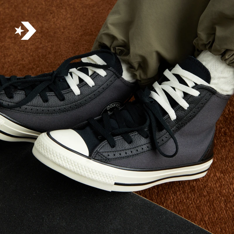 匡威AllStar秋冬新品加绒高帮男女休闲板鞋CONVERSE A17912C