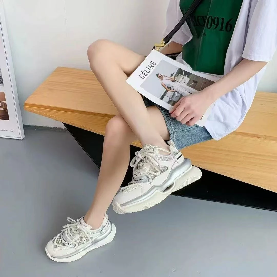 新款百搭舒适潮流爆款休闲老爹鞋女款3690-1