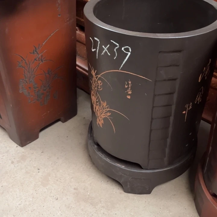紫砂花盆紫砂花盆