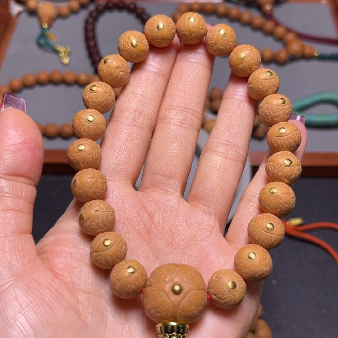 凤眼菩提吊坠12mm2025精品铜钉手持