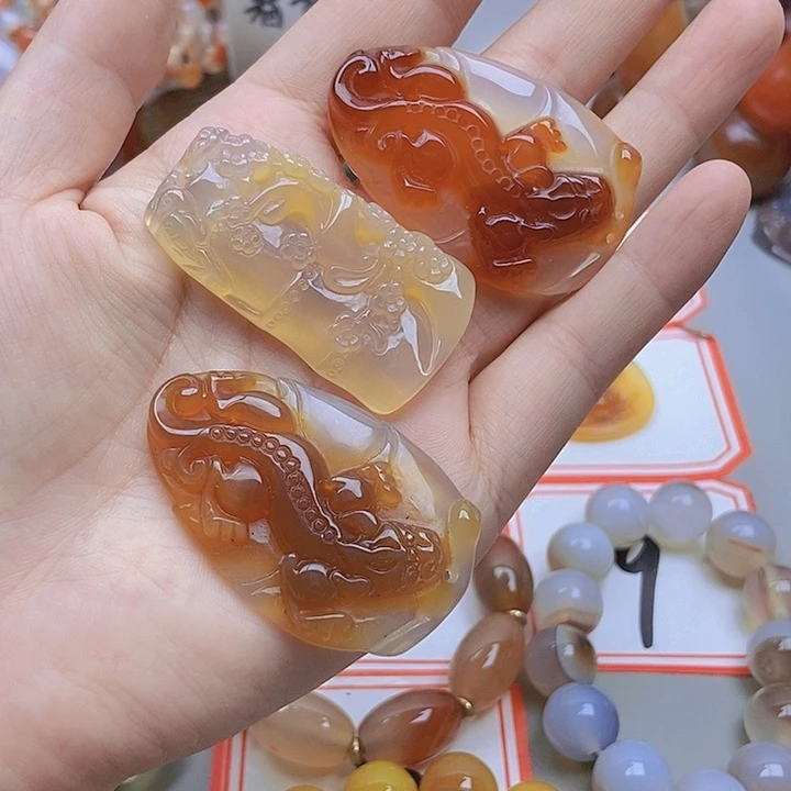 【闪购商品】未镶嵌玛瑙/玉髓珠宝半成品双***
