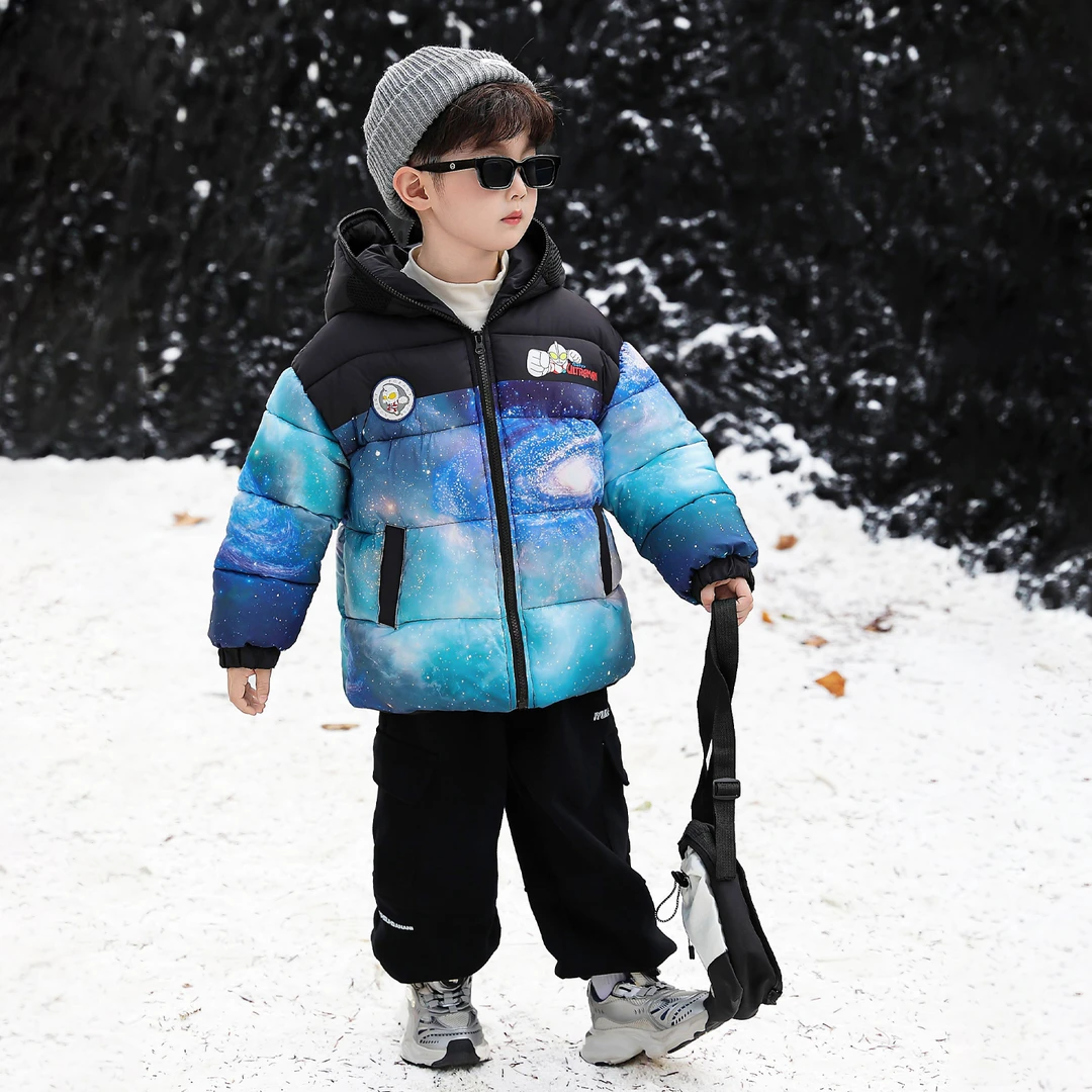 奥特曼棉服男童棉衣宝宝冬季衣服儿童冬装加厚外套酷帅男孩棉袄潮