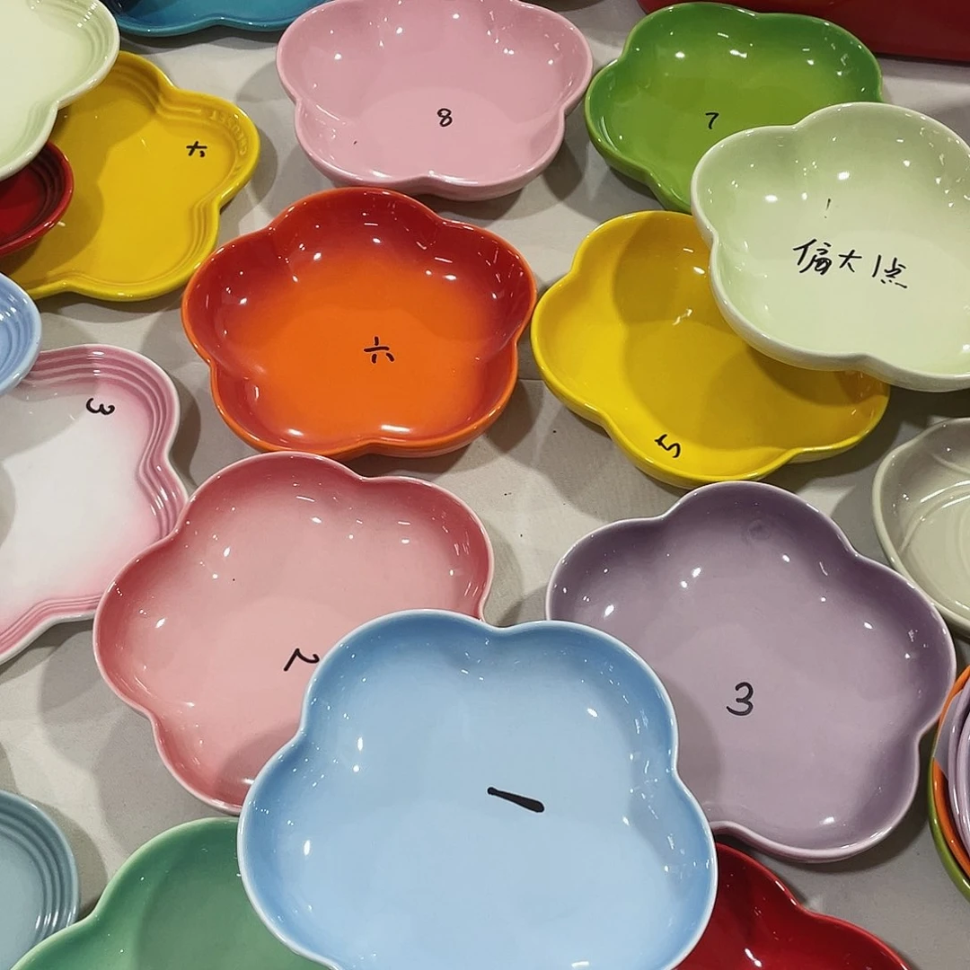 瓷片微瑕陶瓷餐具2个装精品