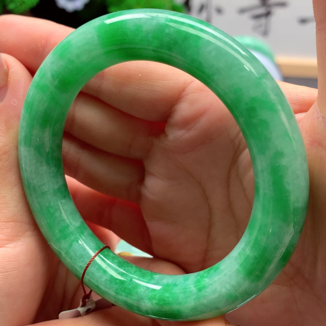 未镶嵌手镯翡翠缅甸57圈口