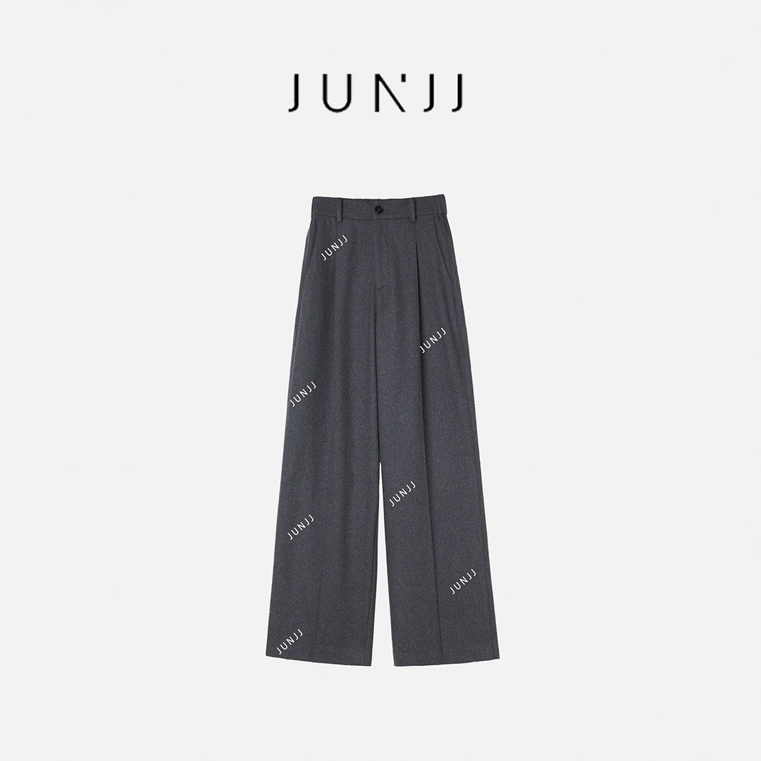 JUNJJ【王牌西裤】显高显气质直筒宽松拖地阔腿裤百搭垂感西装裤