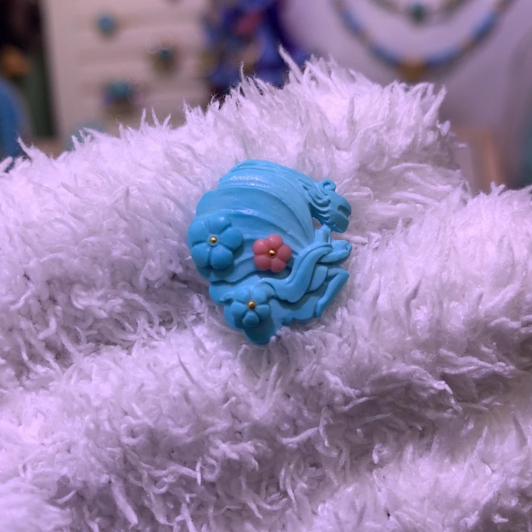 绿松石珠宝奇石未镶嵌花仙子