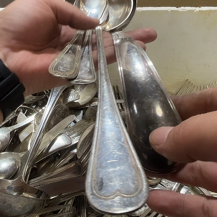 吉***通贵金属欧洲中古老物件勺子
