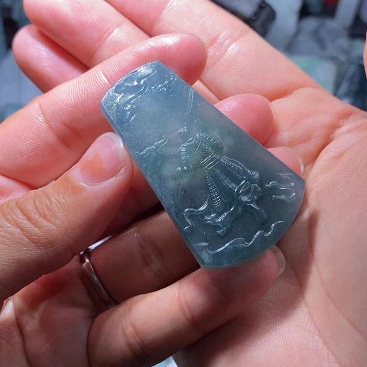 定制翡翠未镶嵌一**忧毛