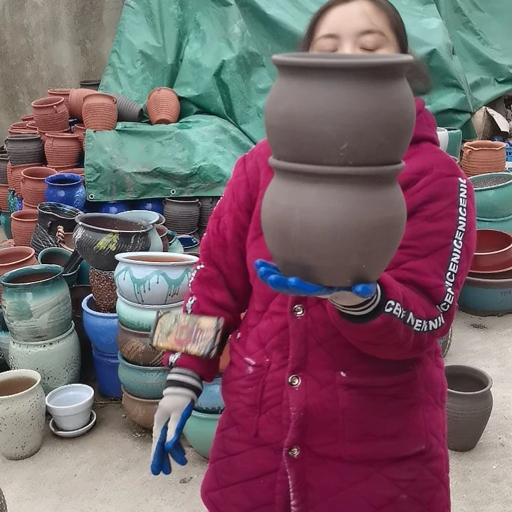 红陶口18高16瑕疵