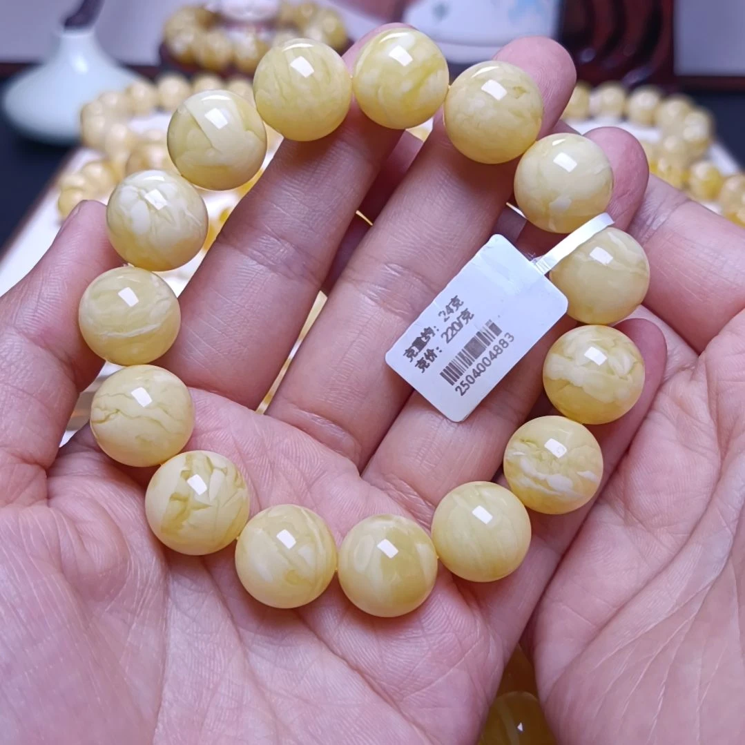【闪购商品】未镶嵌蜜蜡手串14+圆珠手串