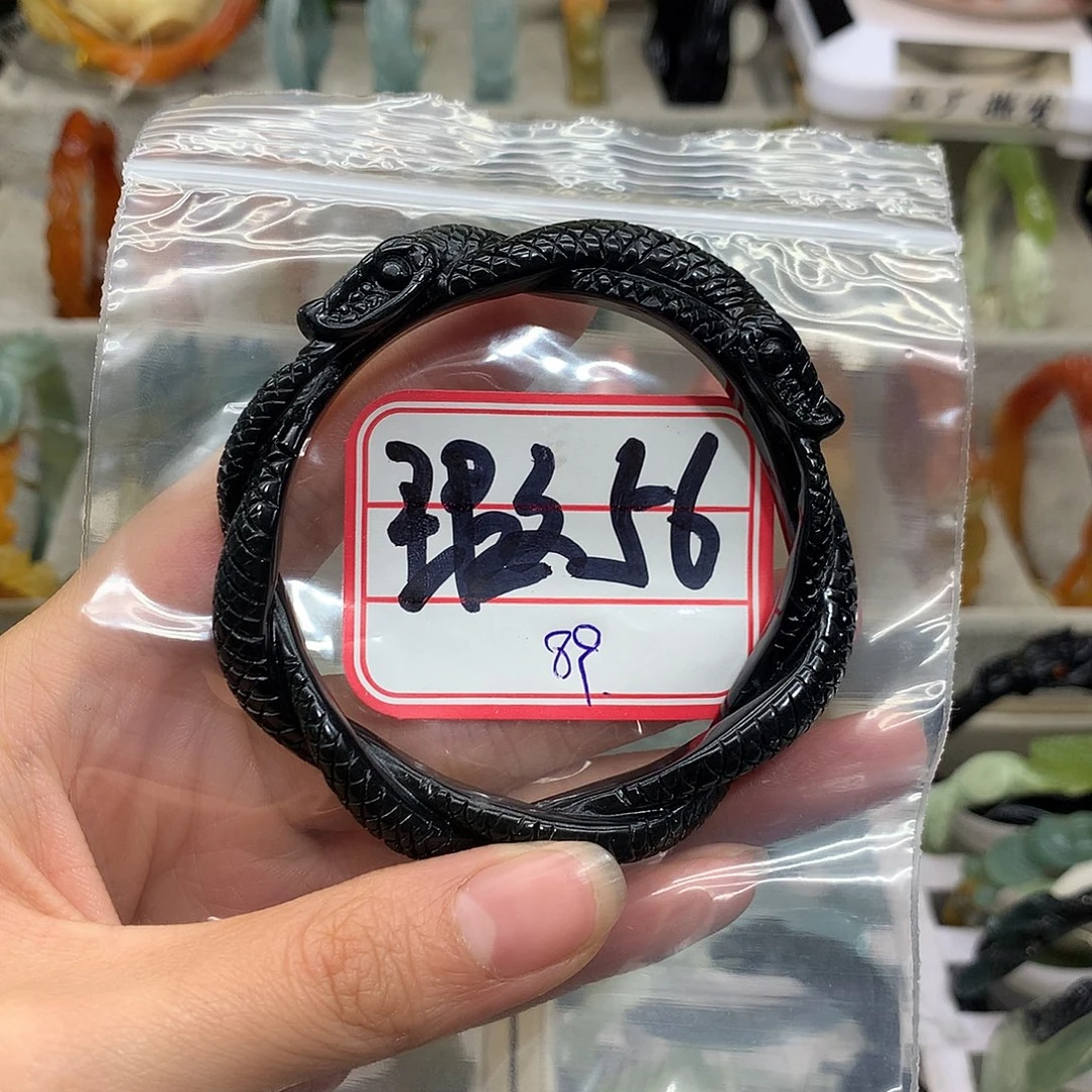 福***a蛇纹石玉未镶嵌手镯