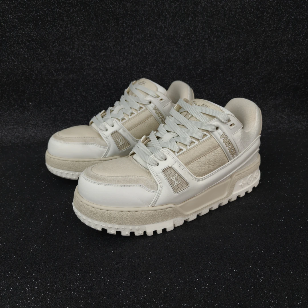 95新 LouisVuitton/路易威登 6.5码新款奶茶胖丁trainer潮鞋