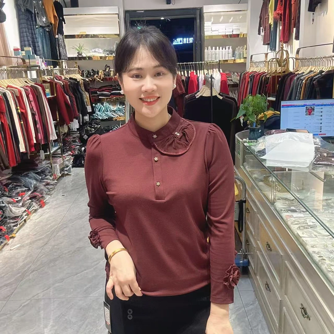 24-6536韩版半开T恤59长