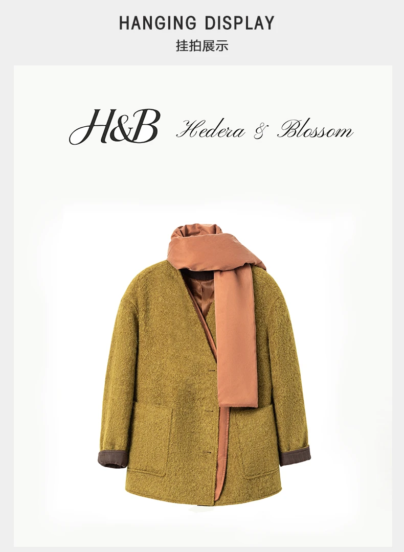 98255韩版大衣加长加宽两用冬季针织大尺寸加厚保暖