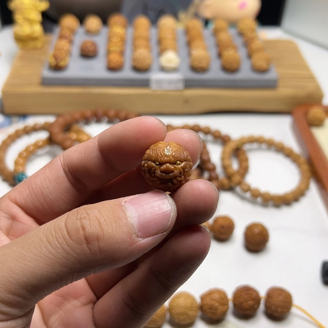 【闪购商品】猴头核桃把件壹**-猴头核桃雕刻