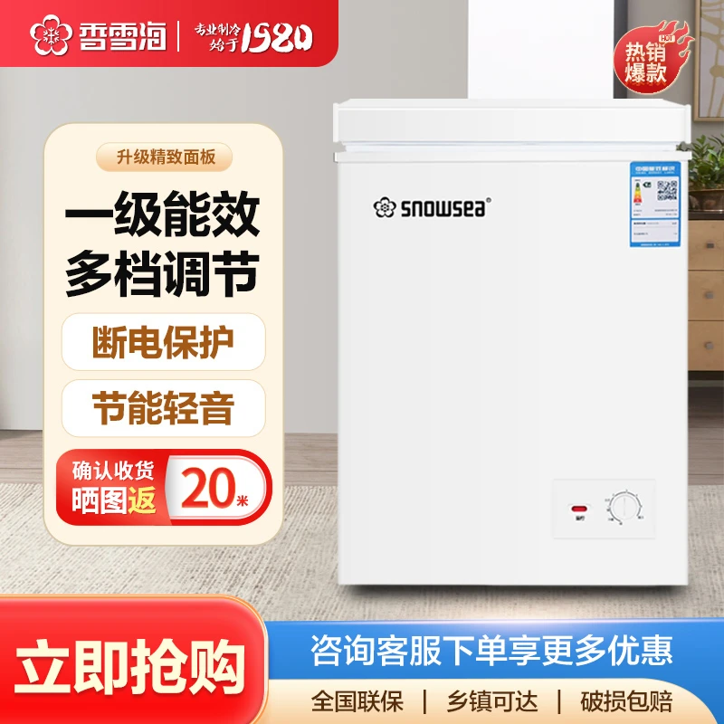 香雪海45-110升冰柜 冰柜家用小型冷冻柜 冰柜清仓处理直播