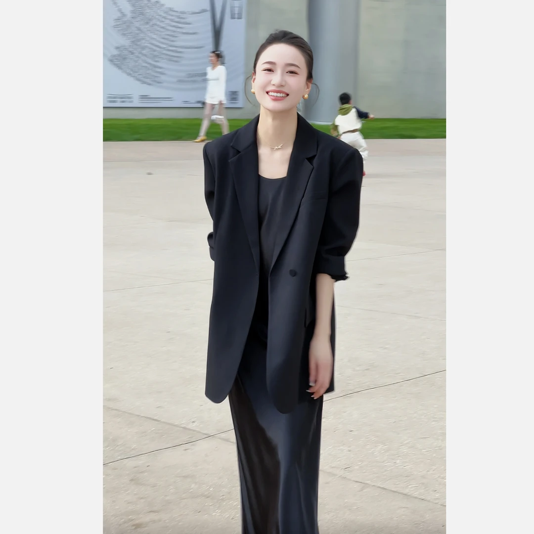 【亦瑶定制】黑美人/连衣裙 夏季高级时尚显瘦气质吊带款5CLJJ8741