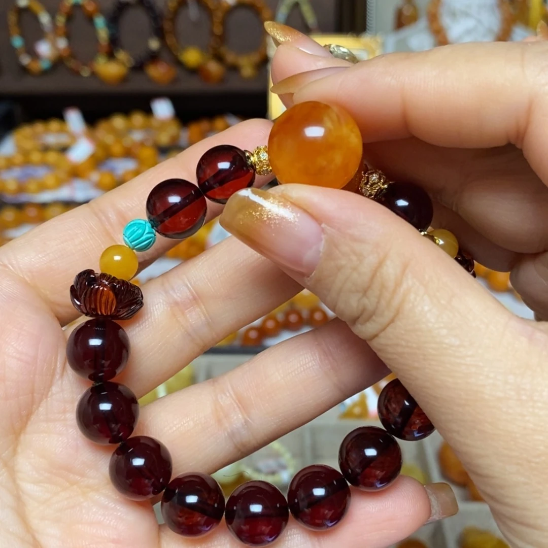 【闪购商品】手链琥珀未镶嵌手串