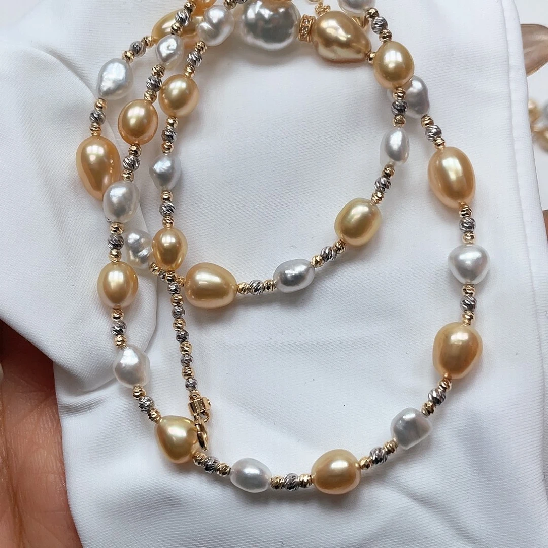 海水珍珠颈饰18K金镶嵌