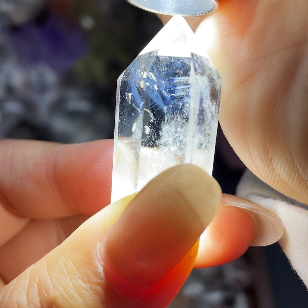 珠宝半成品水晶未镶嵌8蓝针