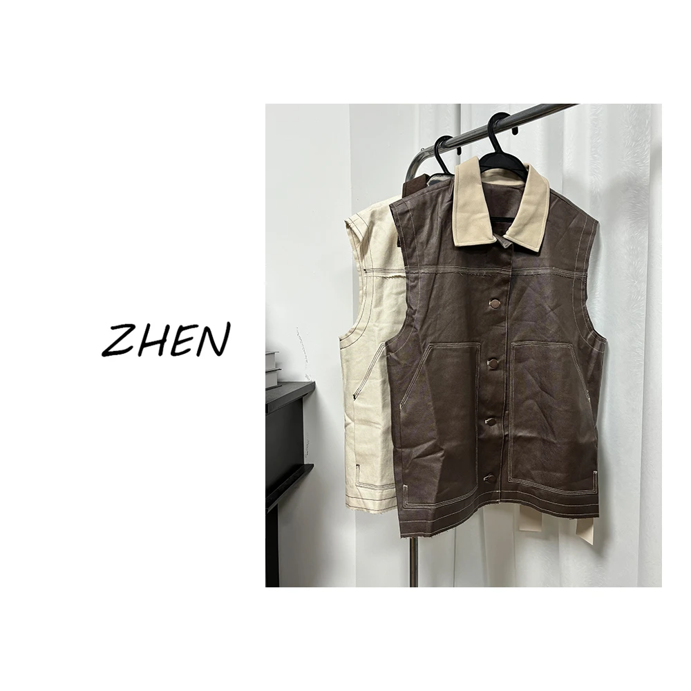 【ZHEN】K1083 2025新款外套职场风小众设计师款马甲