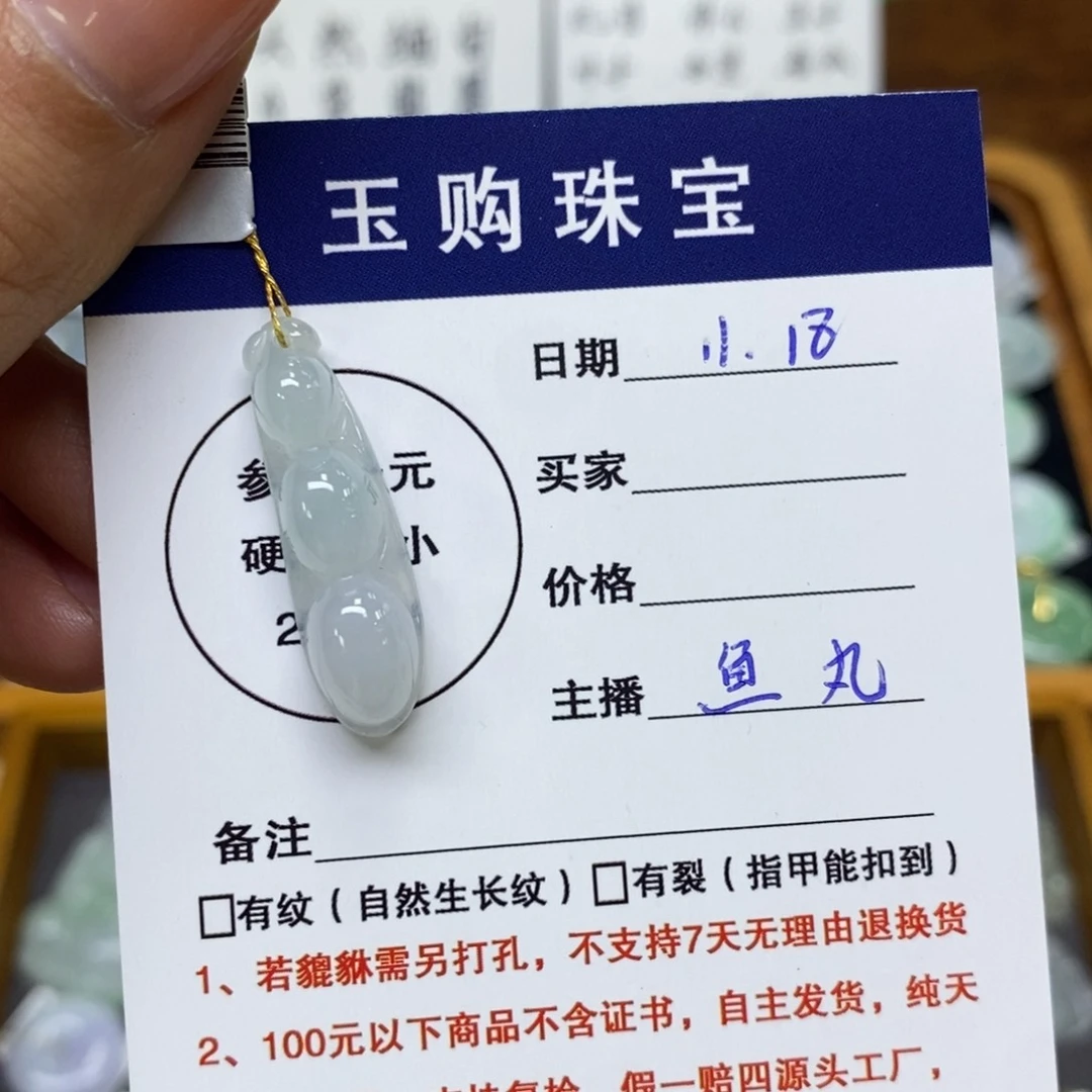 颈饰未镶嵌翡翠福豆