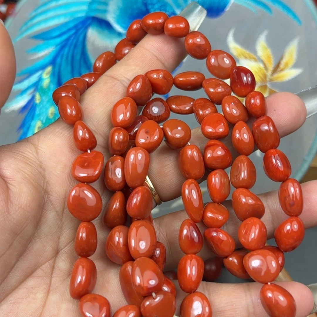 南红玛瑙未镶嵌珠串