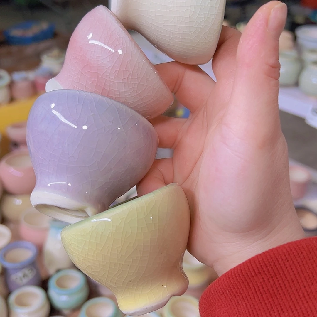 红陶陶瓷花盆当场满12包邮