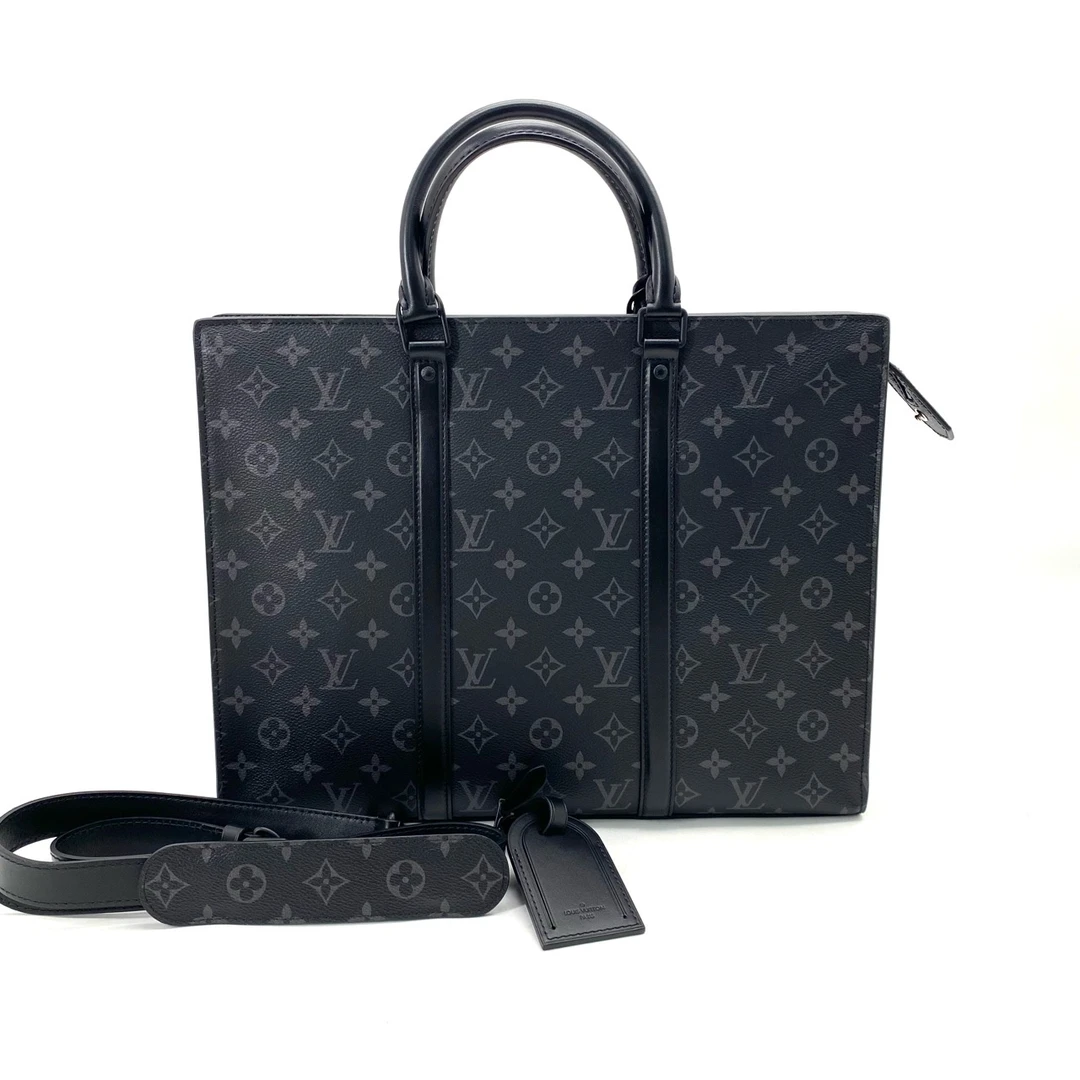 99新 LouisVuitton/路易威登 黑老花sac公文包 尺寸39/30 lv男包