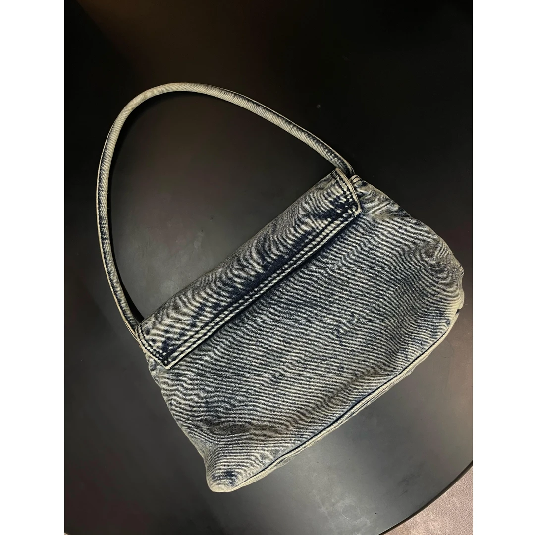 《An ni》【现货】夏季新品时尚复古做旧牛仔色手提单肩包Ani-B908