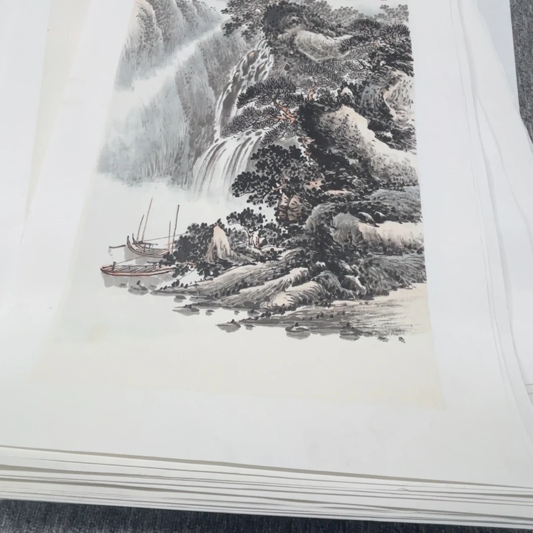 广***练国画绘画作品多次参加全国