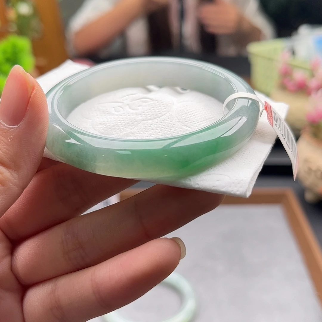 翡翠未镶嵌手镯54/55号41