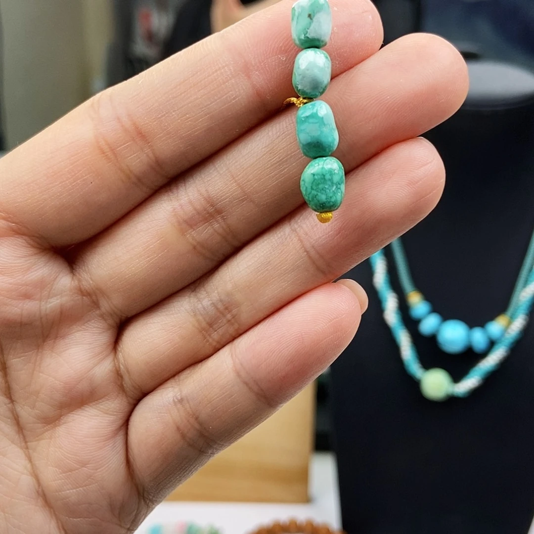 未镶嵌绿松石珠宝奇石