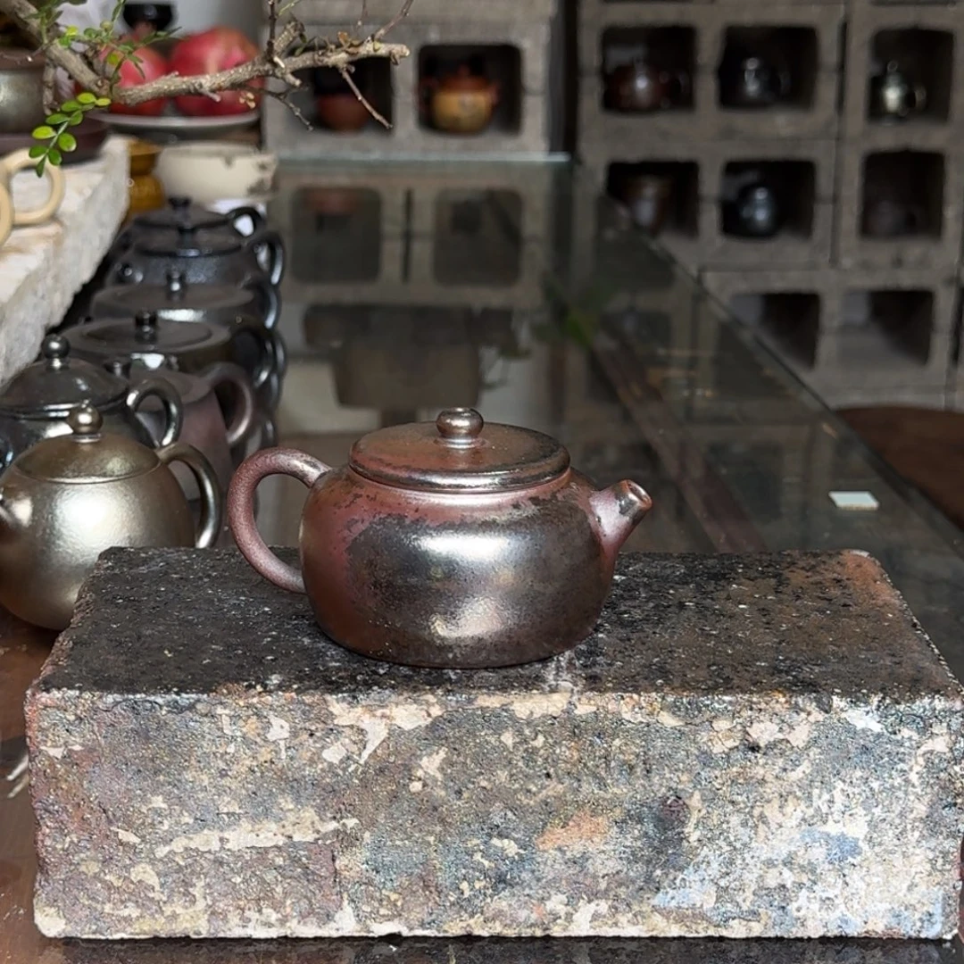 建水紫陶紫泥柴烧茶具