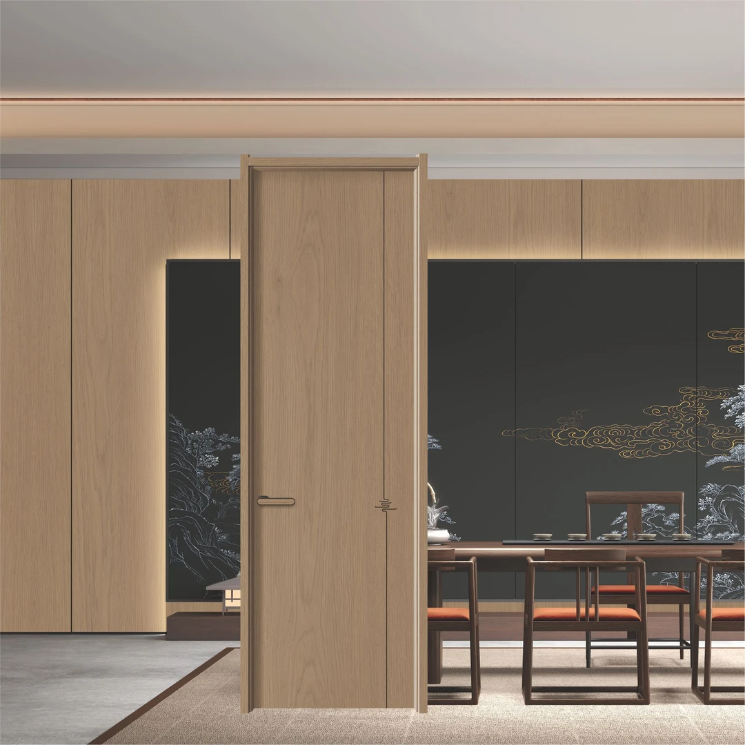 碳纤木门极简雕刻