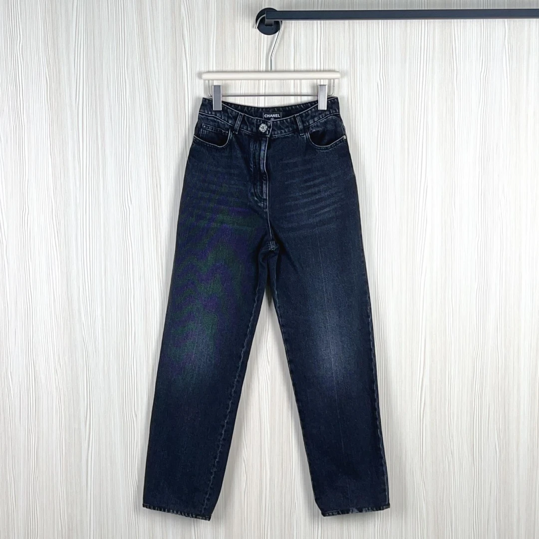 99新 Chanel/香奈儿 安洁利严选牛仔裤 尺码38成色看直播GSS22843