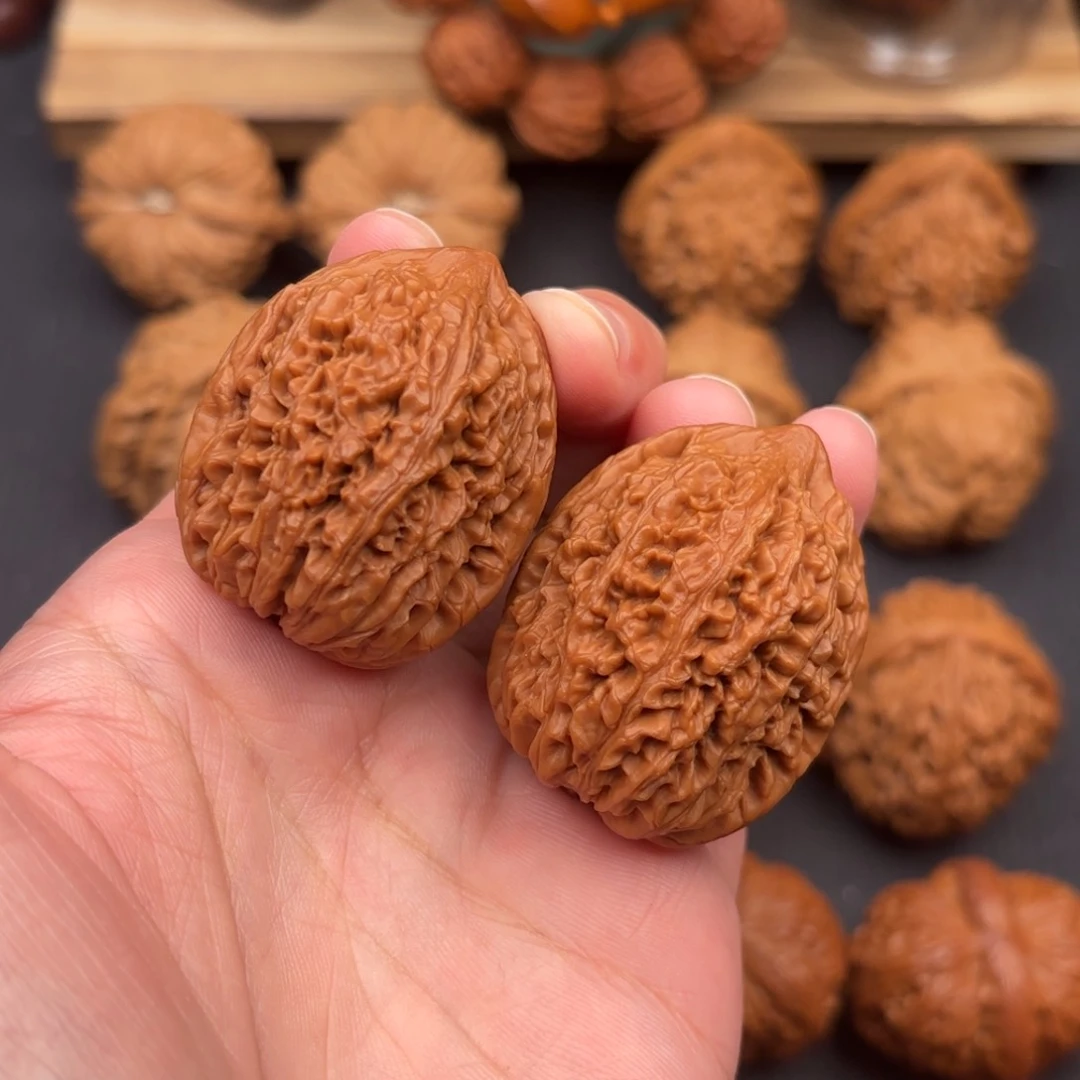 文玩核桃把件蒜头34