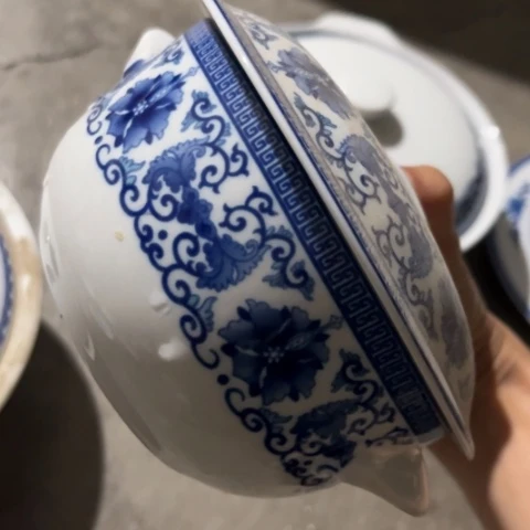 碗双耳泡面碗一个陶瓷