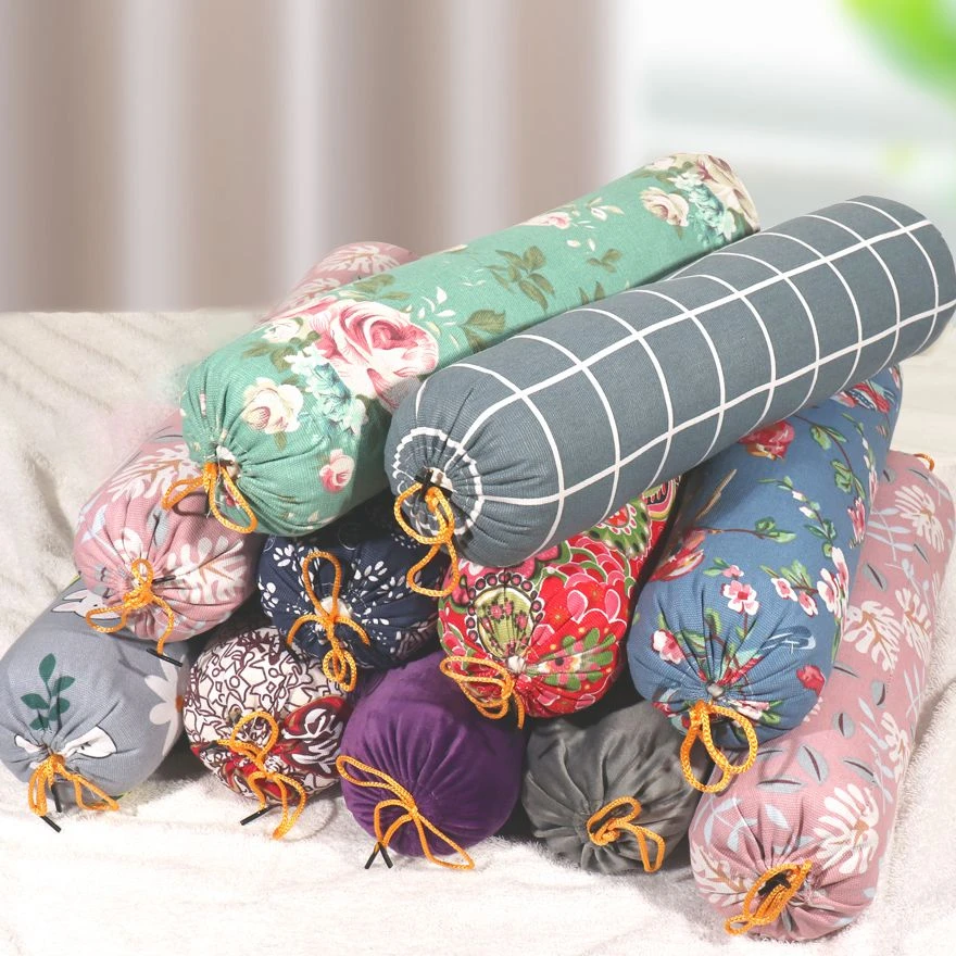 护颈中老年枕头糖果枕保健枕修复颈椎专用护颈助睡眠艾叶矫正