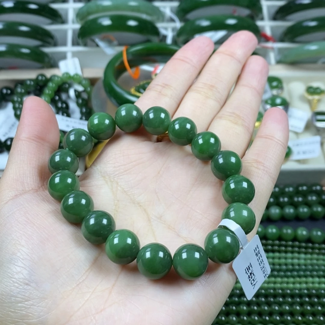 和田玉（碧玉）手串未镶嵌12mm