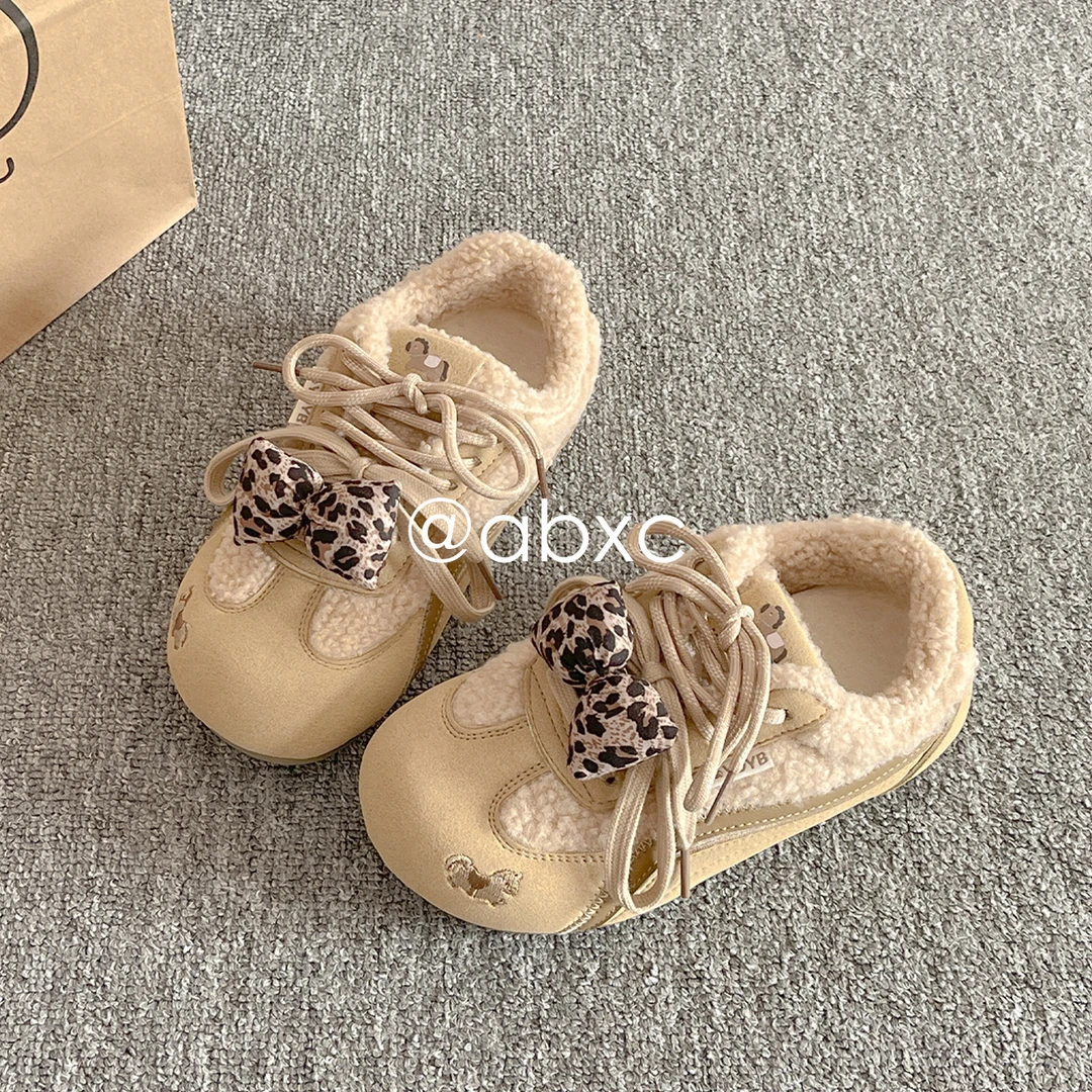 韩版勃肯板鞋女鞋子冬季新款2025爆款二棉鞋软底小白鞋加绒休闲鞋