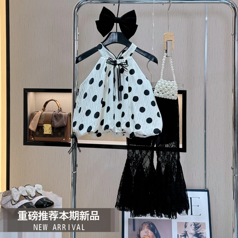 【现货】女童夏装2025新款套装夏季女宝宝洋气时尚儿童轻奢两件套