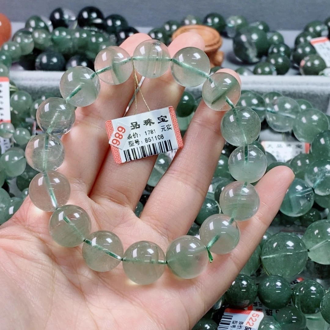 M***t水晶手链未镶嵌绿幽灵851108